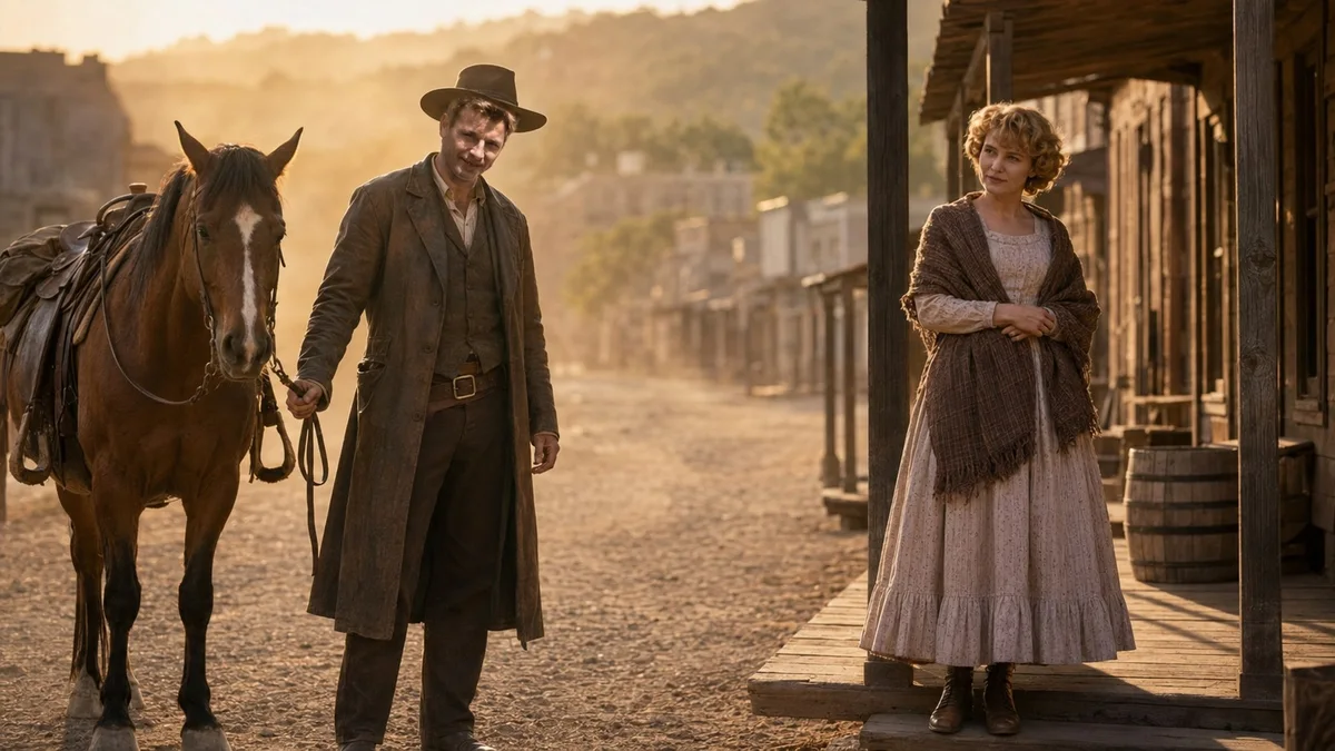 Сцена «wild west» из фильма «История любви сквозь эпохи»
