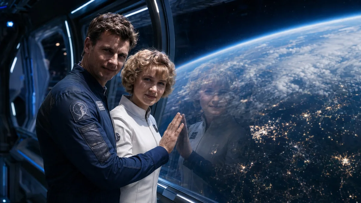 Сцена «space» из фильма «История любви сквозь эпохи»