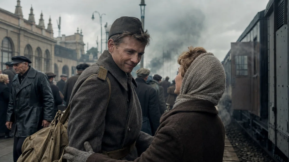 Сцена «station 1943» из фильма «История любви сквозь эпохи»