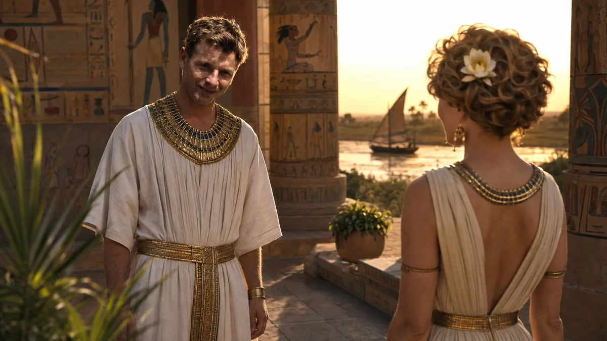 Сцена «egypt» из фильма «История любви сквозь эпохи»