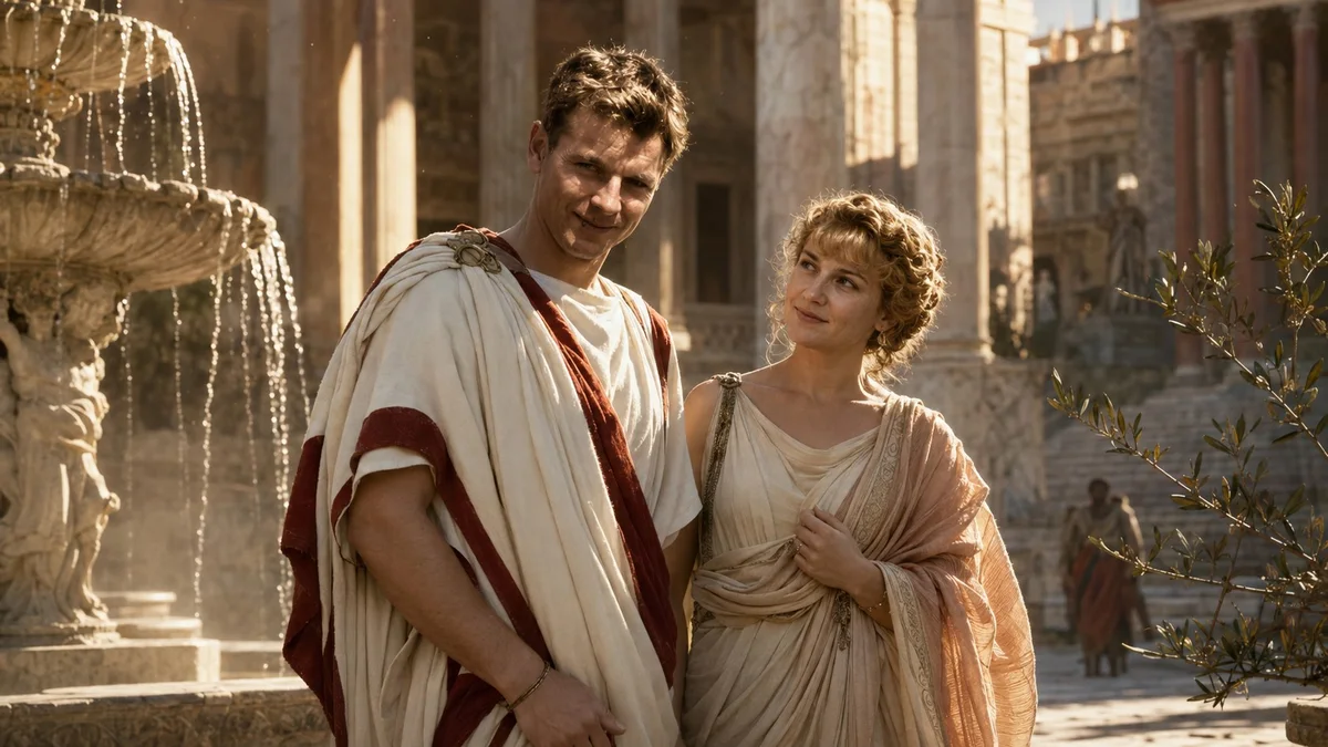 Сцена «rome» из фильма «История любви сквозь эпохи»